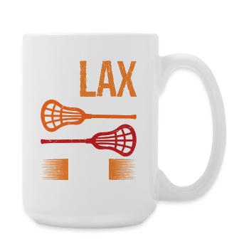 Relax Bro Lacrosse Sports Team Game - Große Tasse 440 ml - Weiß - Rechts