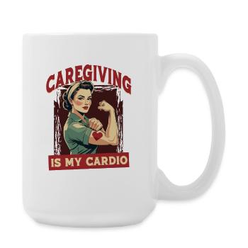 Nurse, geriatric care - Large Mug 440 ml - white - Right