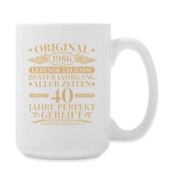 Né en 1986, Légende 40e anniversaire - Grande tasse 440 ml - blanc - Droite