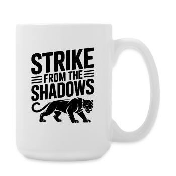 Frappe dans l’ombre - Grande tasse 440 ml - blanc - Droite