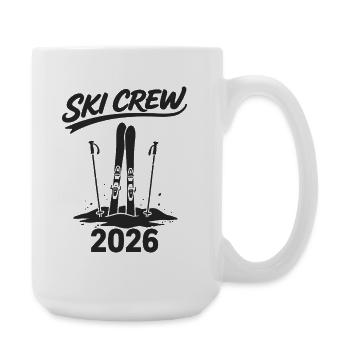 SKI CREW Winter holiday and après-ski outfit - Large Mug 440 ml - white - Right