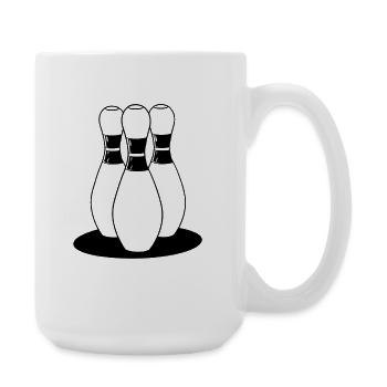 Bowling Cartoon Look - Large Mug 440 ml - white - Right