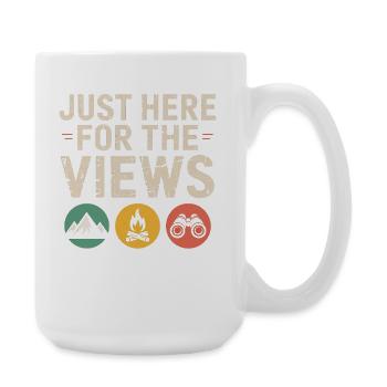Views First Outdoor Tee - Large Mug 440 ml - white - Right