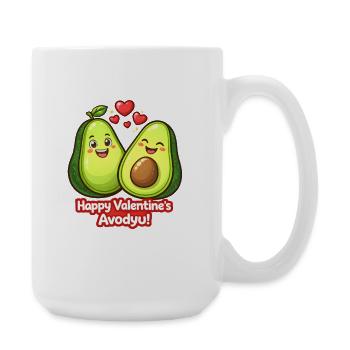 Sweet Avocados Saint-Valentin Avodyu Dessin animé - Grande tasse 440 ml - blanc - Droite