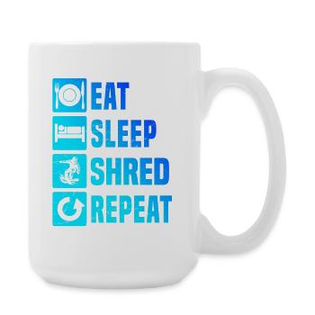 Conception compacte de snowboard pour snowboard - Grande tasse 440 ml - blanc - Droite