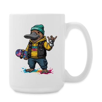 Duck Bill Street Punk Hoodie - Große Tasse 440 ml - Weiß - Rechts