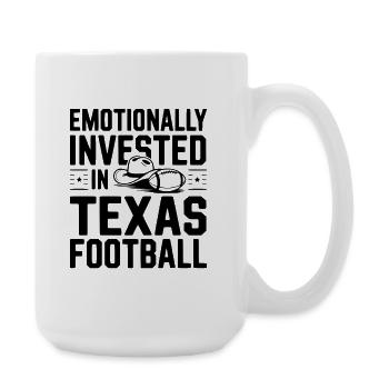 Emotionally Invested in Texas Football - Large Mug 440 ml - white - Right