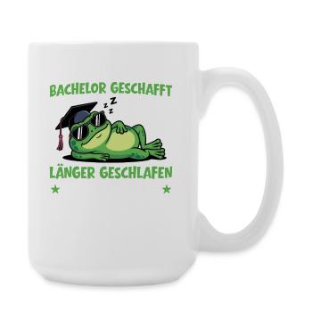 Licence terminée - A dormi plus longtemps qu’appris - Grande tasse 440 ml - blanc - Droite