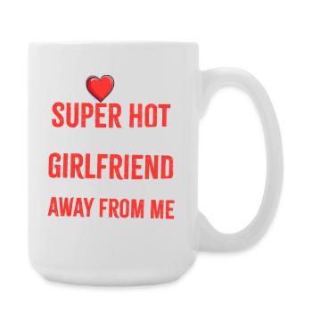 Liebeswarnung Girlfriend Shirt - Große Tasse 440 ml - Weiß - Rechts