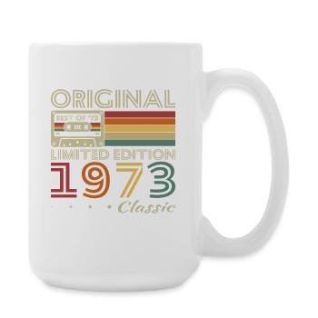 1973 Vintage Rétro Cadeau D’anniversaire - Grande tasse 440 ml - blanc - Droite