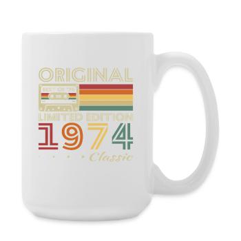 1974 Vintage Rétro Cadeau D’anniversaire - Grande tasse 440 ml - blanc - Droite