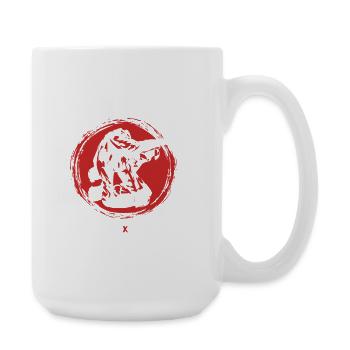 Judo Kampfsport Roll Reset Repeat - Große Tasse 440 ml - Weiß - Rechts