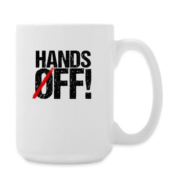 Hands Off Greenland - Large Mug 440 ml - white - Right