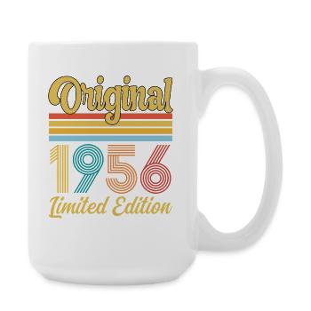 70 Year Anniversary 1956 Original Vintage Gift - Large Mug 440 ml - white - Right