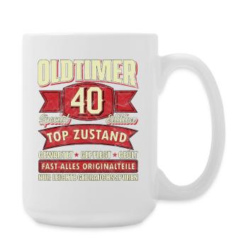Oldtimer 40 Special Edition Top Zustand - Große Tasse 440 ml - Weiß - Rechts