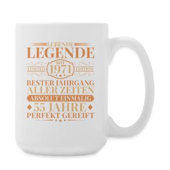 Année de fabrication Né en 1971 55e anniversaire unique - Grande tasse 440 ml - blanc - Droite