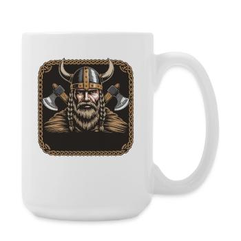 Viking Viking Legend Sailor Odin Raven Fighter - Large Mug 440 ml - white - Right