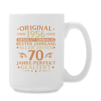 70 Years Perfectly Aged Vintage 1956 - Large Mug 440 ml - white - Right