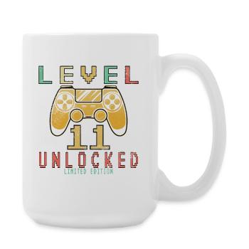 Level 11 freigeschaltet - Große Tasse 440 ml - Weiß - Rechts