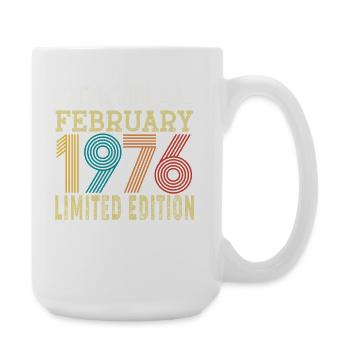 Original February 1976 50 Years 50th Anniversary - Large Mug 440 ml - white - Right