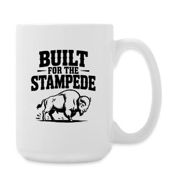 Construit pour le Stampede - Grande tasse 440 ml - blanc - Droite