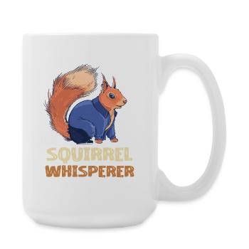 Eichhörnchen Flüsterer Denim - Große Tasse 440 ml - Weiß - Rechts