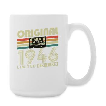 Original 1986 Vintage Vintage Birthday Retro - Large Mug 440 ml - white - Right
