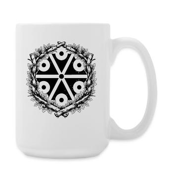 Symbole de Perun Dieu du Tonnerre slave - Grande tasse 440 ml - blanc - Droite
