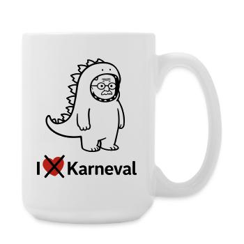 Karnevalsmuffel - Große Tasse 440 ml - Weiß - Rechts
