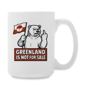 Greenland Is Not For Sale - Große Tasse 440 ml - Weiß - Rechts