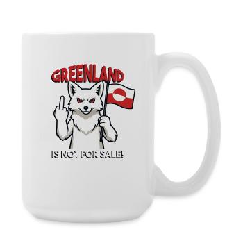Greenland Is Not For Sale - Large Mug 440 ml - white - Right
