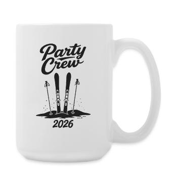 Party Crew 2026 Skiing Après-Ski Group - Large Mug 440 ml - white - Right