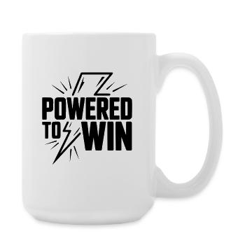 Powered to Win - Large Mug 440 ml - white - Right