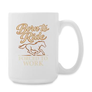 Horse People Equestrian Identity Barn - Große Tasse 440 ml - Weiß - Rechts