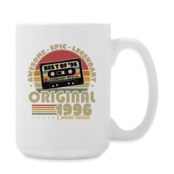 Original 1996 Vintage Vintage Birthday Retro - Large Mug 440 ml - white - Right