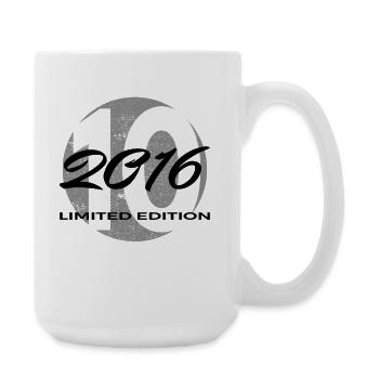 10th Birthday 2016 Boys and Girls Gift - Large Mug 440 ml - white - Right