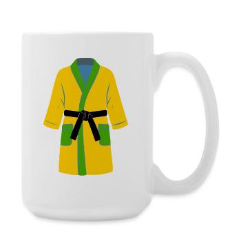 Peignoir d’arts martiaux : Ne me marche pas sur les pieds - Grande tasse 440 ml - blanc - Droite