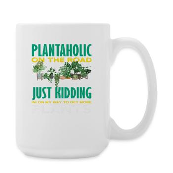 Jardinage Plantaholic Plant Lover Gardener - Grande tasse 440 ml - blanc - Droite