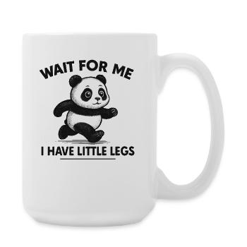 Panda Spruch Humor Meme Lustig Witzig Geschenkidee - Große Tasse 440 ml - Weiß - Rechts