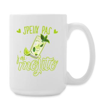 Je Peux Pas J'ai Mojito - Humour Mojito Cocktail - Grande tasse 440 ml - blanc - Droite