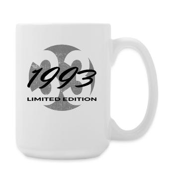 33e anniversaire 1993 cadeau pour hommes et femmes - Grande tasse 440 ml - blanc - Droite