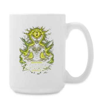 Energy Drink Sipping Lightning Daily - Large Mug 440 ml - white - Right