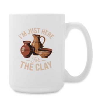 Pottery Lover Keramik Töpfern Humor - Large Mug 440 ml - white - Right