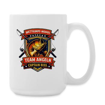 Team Fishing: Captain Bite Competition Mode - Large Mug 440 ml - white - Right