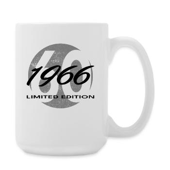 60th Birthday 1966 Gift for Men and Women - Large Mug 440 ml - white - Right