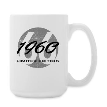 66e anniversaire 1960 cadeau pour hommes et femmes - Grande tasse 440 ml - blanc - Droite