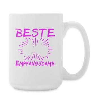 Receptionist Saying - Large Mug 440 ml - white - Right