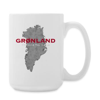 Le Groenland n’est pas à vendre, Danois - Grande tasse 440 ml - blanc - Droite