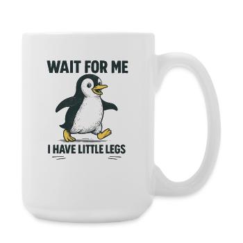 Penguin Saying Humor Meme Funny Gift Idea - Large Mug 440 ml - white - Right