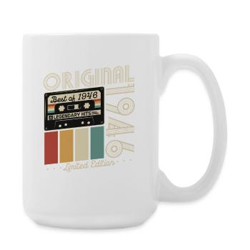 Original 1946 Vintage Anniversaire Rétro - Grande tasse 440 ml - blanc - Droite